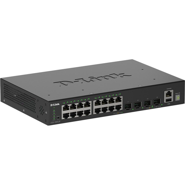 D-Link DGS-1530-20/E Negro