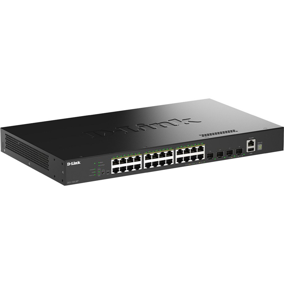 D-Link DGS-1530-28P/E Negro