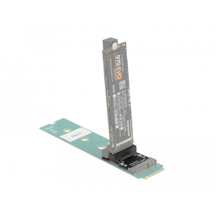 DeLOCK Adapter M.2 Key A+E Stecker zu Key M Slot gewinkelt mit Halterung - Imagen 3