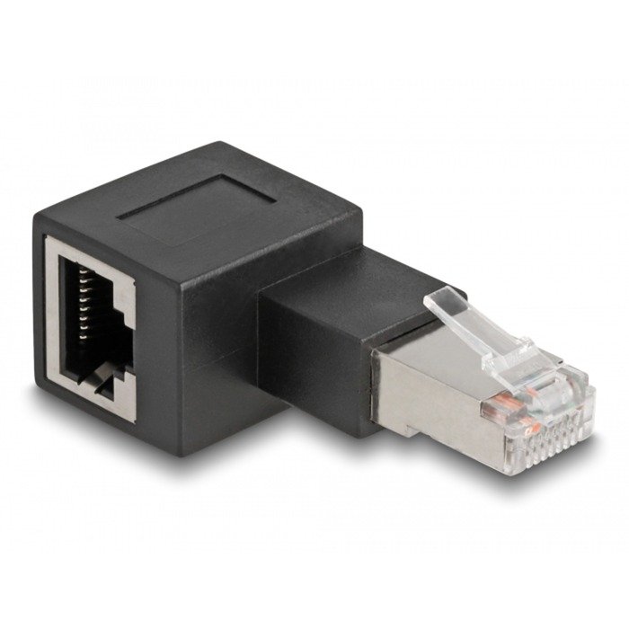DeLOCK Adapter RJ-45 Stecker > RJ-45 Buchse Negro - Imagen 2