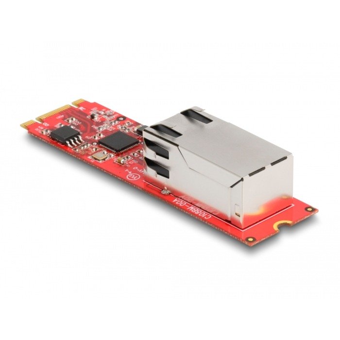 DeLOCK Konverter M.2 Key B+M Stecker zu 1 x RJ45 2 - Imagen 2