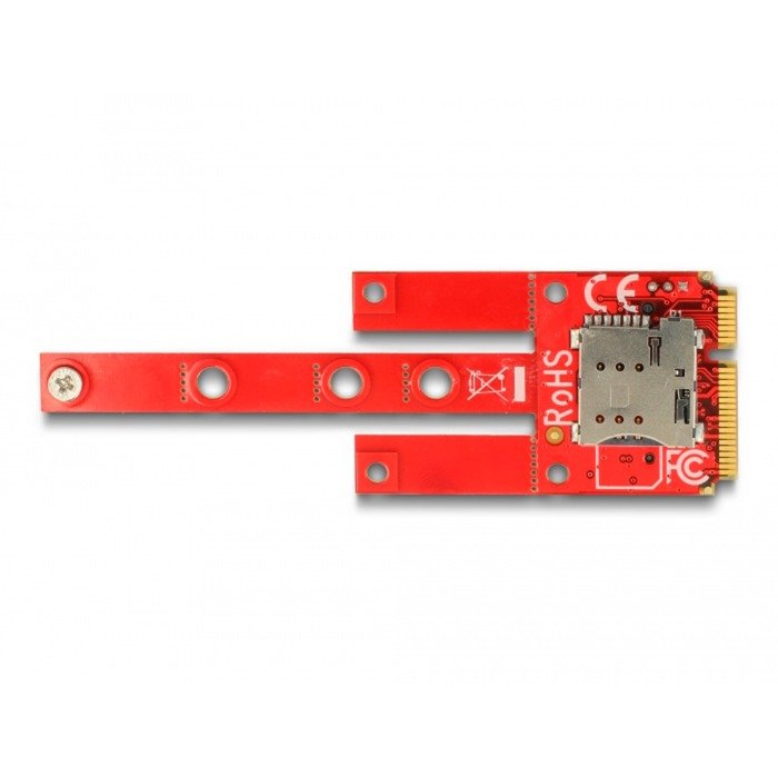 DeLOCK Konverter Mini PCIe > M.2 Key B Slot + Micro SIM Slot - Imagen 3