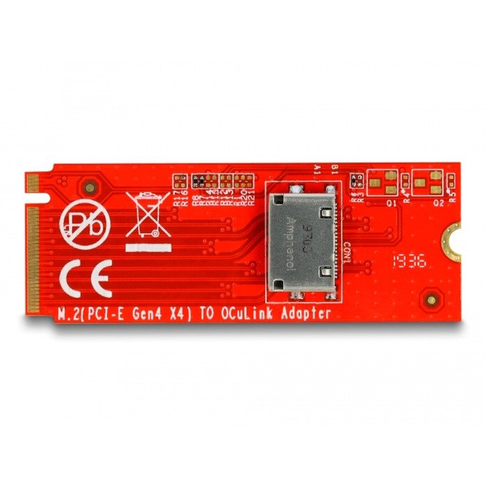 DeLOCK M.2 Key M zu 1 x OCuLink SFF-8612 Konverter - Imagen 2