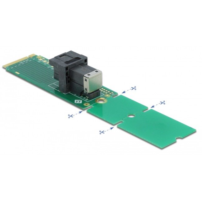 DeLOCK M.2 Key M zu SFF-8643 NVMe 22110 / 2280 / 2260 - Imagen 2
