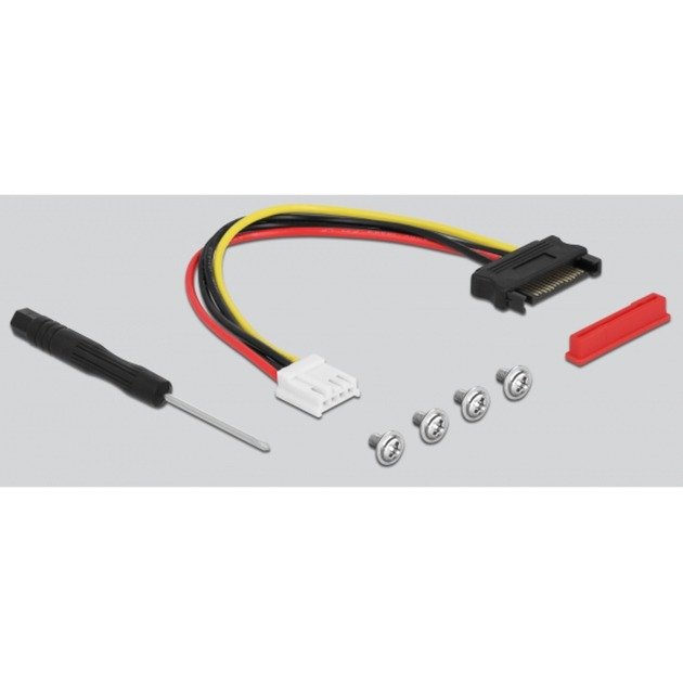 DeLOCK M.2 Key M zu U.2 SFF-8639 NVMe Adapter gewinkelt mit 20 cm Kabel - Imagen 3