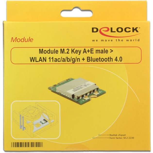 DeLOCK M.2 Modul - WLAN+ Bluetooth 4.0 - Imagen 3