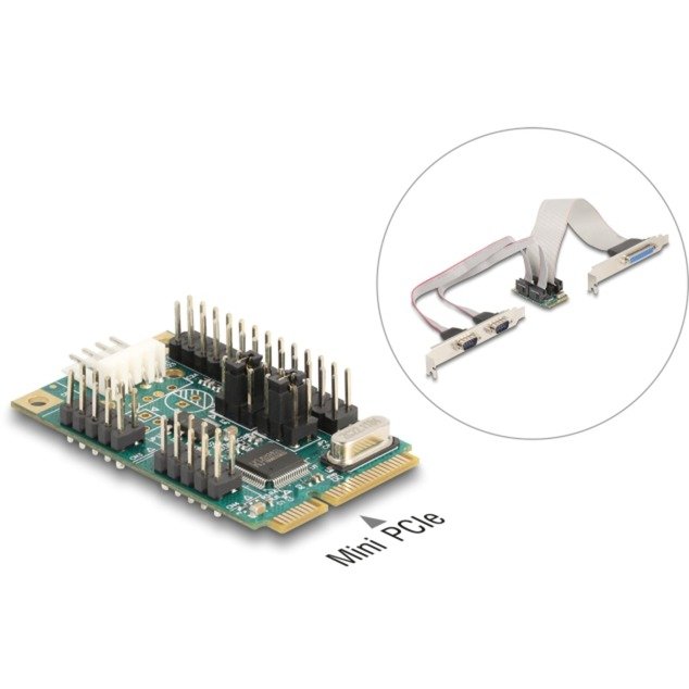 DeLOCK Mini PCIe I/O PCIe full size 1 x Parallel - Imagen 4