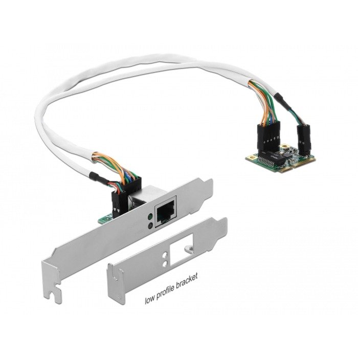 DeLOCK Mini PCIe I/O PCIe half size 1 x Gigabit LAN Low Profile