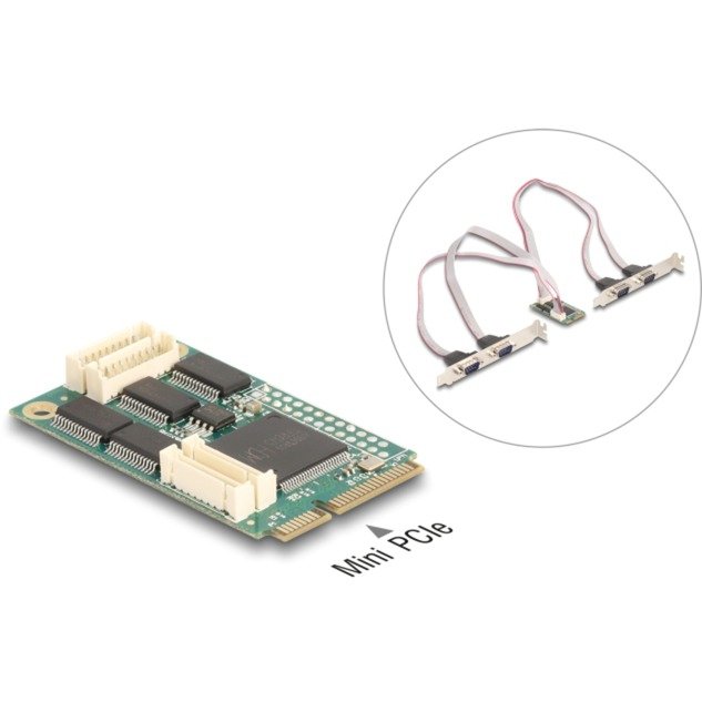 DeLOCK Mini PCIe I/O full size 4 x Seriell RS-232 - Imagen 4