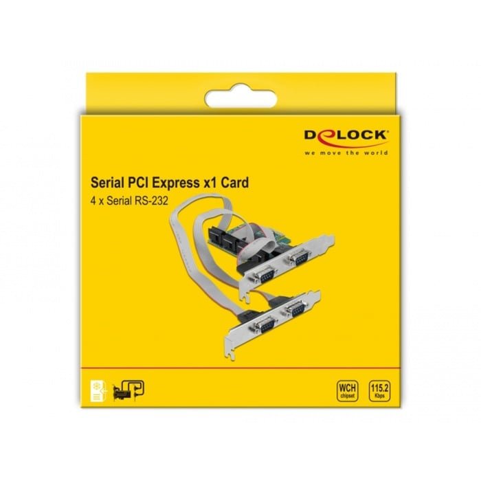 DeLOCK PCI Express Karte zu 4 x Seriell RS-232 - Imagen 4