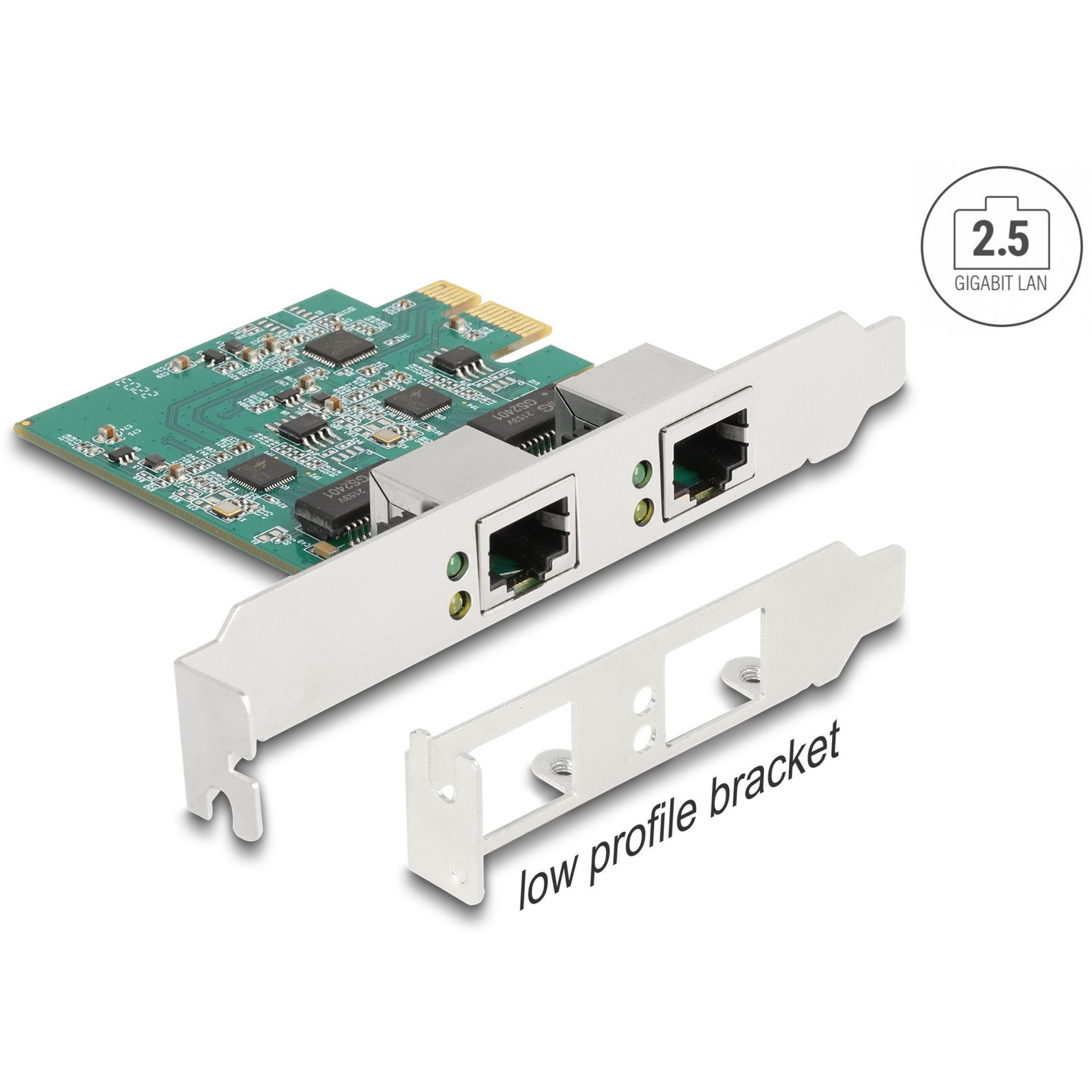 DeLOCK PCI Express x1 Karte 2 x RJ45 2 - Imagen 3