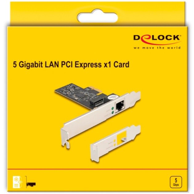 DeLOCK PCI Express x1 Karte zu 1 x RJ45 5 Gigabit LAN RTL8126 - Imagen 5