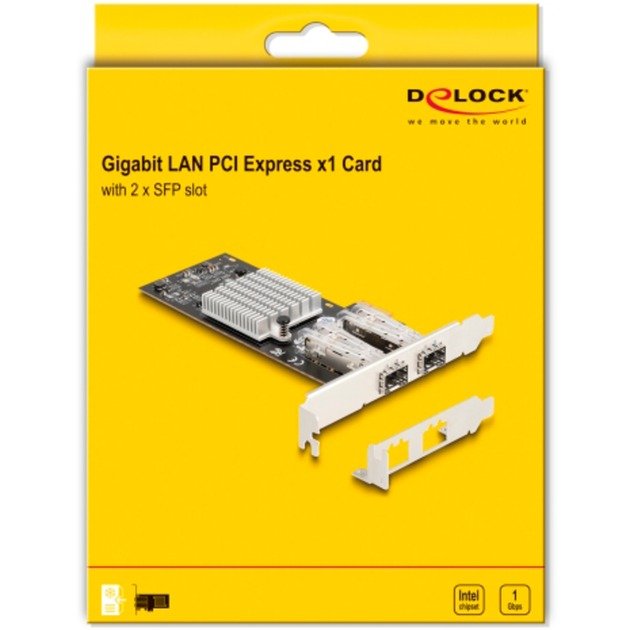 DeLOCK PCI Express x1 zu 2 x SFP Slot Gigabit LAN i350 - Imagen 5