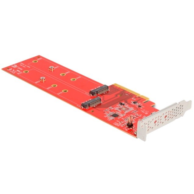DeLOCK PCI Express x8 Karte auf 2 x intern NVMe M.2 Key M 110 mm