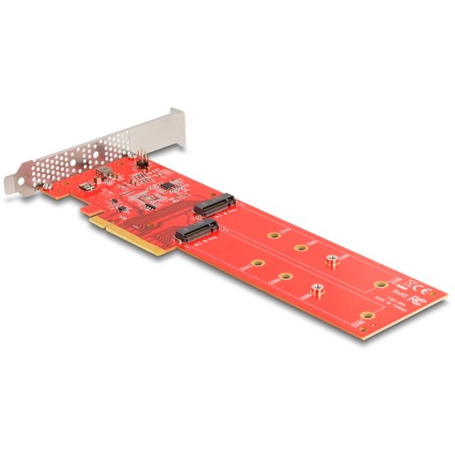 DeLOCK PCI Express x8 Karte auf 2 x intern NVMe M.2 Key M 110 mm - Imagen 2