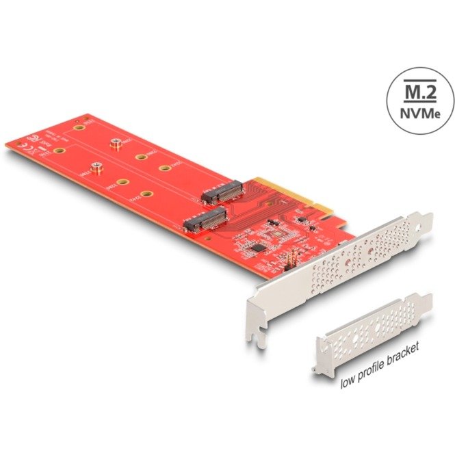 DeLOCK PCI Express x8 Karte auf 2 x intern NVMe M.2 Key M 110 mm - Imagen 4