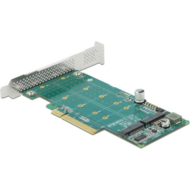 DeLOCK PCI Express x8 Karte zu 2 x intern NVMe M.2 Key M - Bifurcation - Imagen 2