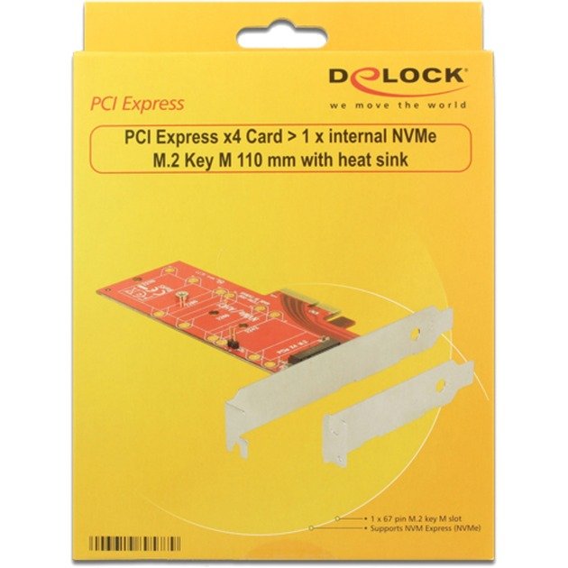 DeLOCK PCIe>1x M.2 110mm m.Kühlkörper - Imagen 5