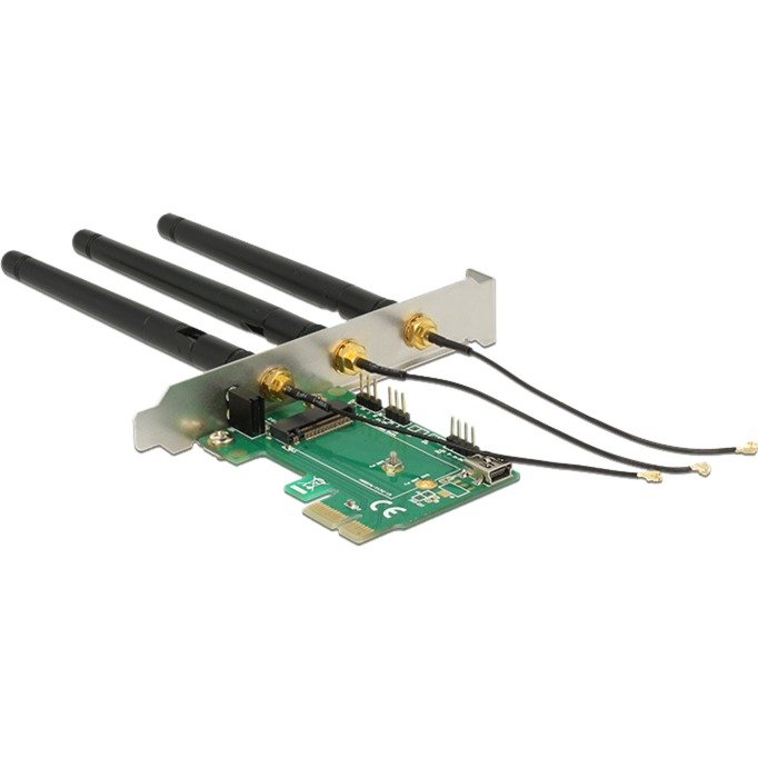 DeLOCK PCIe>1x M.2 mit 3 Antennen - Imagen 2