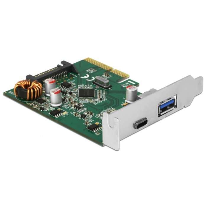 DeLOCK PCIe >1x USB C + 1x USB A