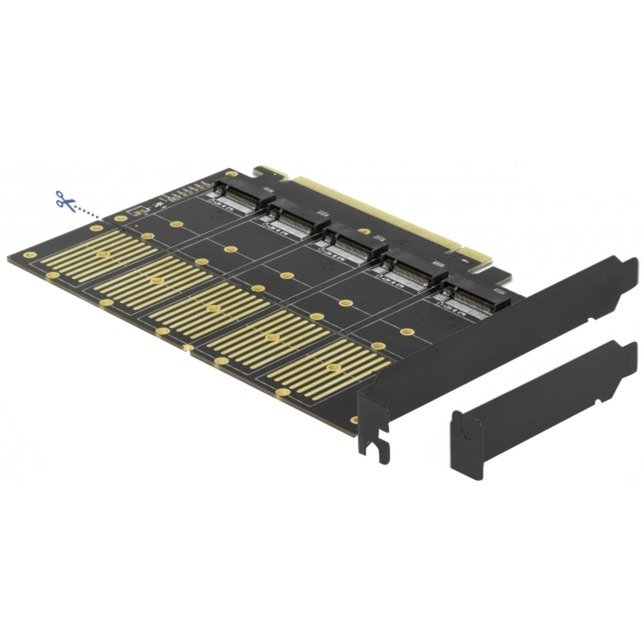 DeLOCK PCIe x16Karte > 5x M.2 Key B