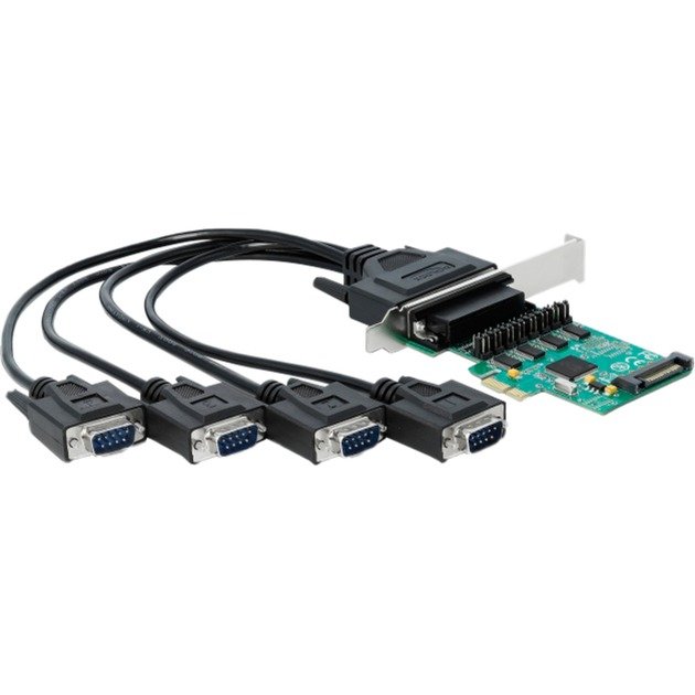 DeLOCK PCIe x1 Karte auf 4 x Seriell RS-232 mit 5V oder 12V