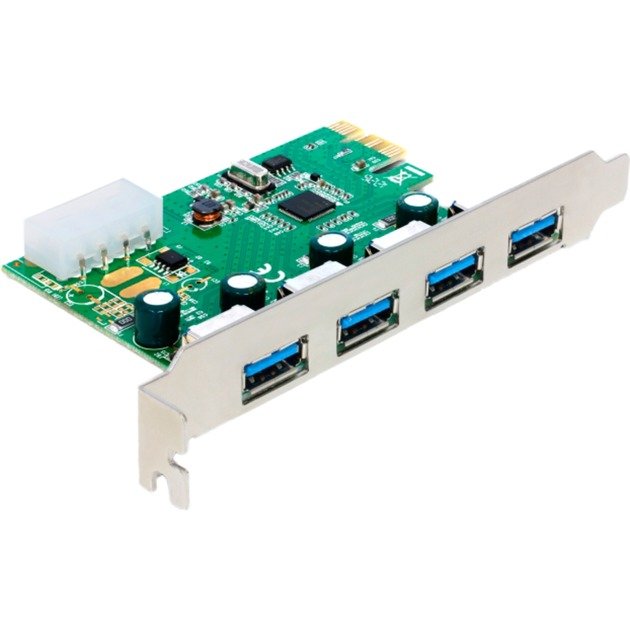 DeLOCK PCIe x1 Karte zu 4x extern USB Typ-A 5 Gbit/s