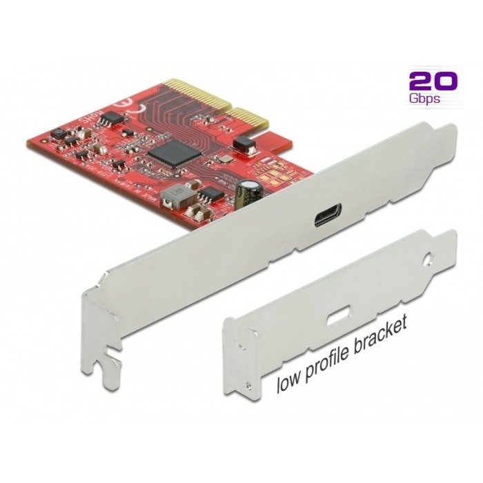 DeLOCK PCIe x4>1x extern USB-C 3.2 Gen 2x2
