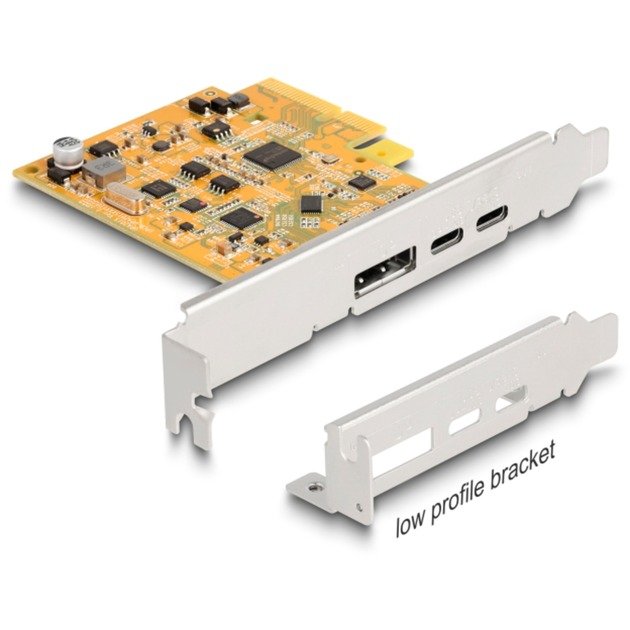DeLOCK PCIe x4 Karte zu 1x ext. USB-C 10 Gbit/s B. + 1x extern USB-C DP Alt Mode - Imagen 4