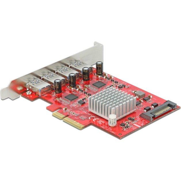 DeLOCK PCIe x4 > 4x extern USB-A 3.2 Gen 2 - Imagen 2