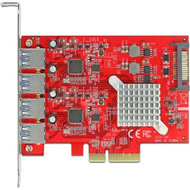 DeLOCK PCIe x4 > 4x extern USB-A 3.2 Gen 2 - Imagen 3