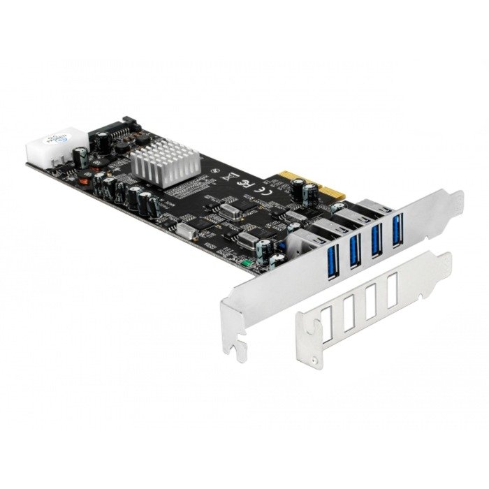 DeLOCK PCIe x4 auf 4x ext. USB 3.2 Gen 1 Quad Channel