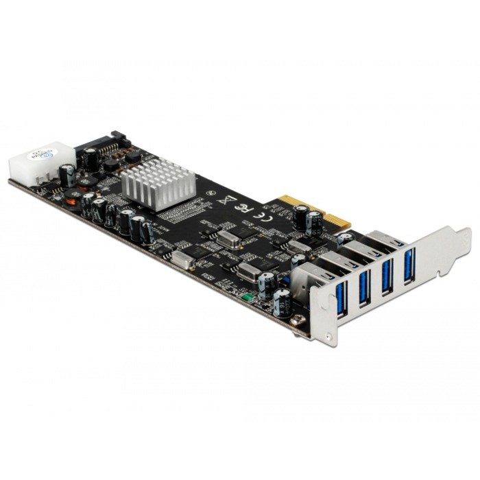 DeLOCK PCIe x4 auf 4x ext. USB 3.2 Gen 1 Quad Channel - Imagen 2