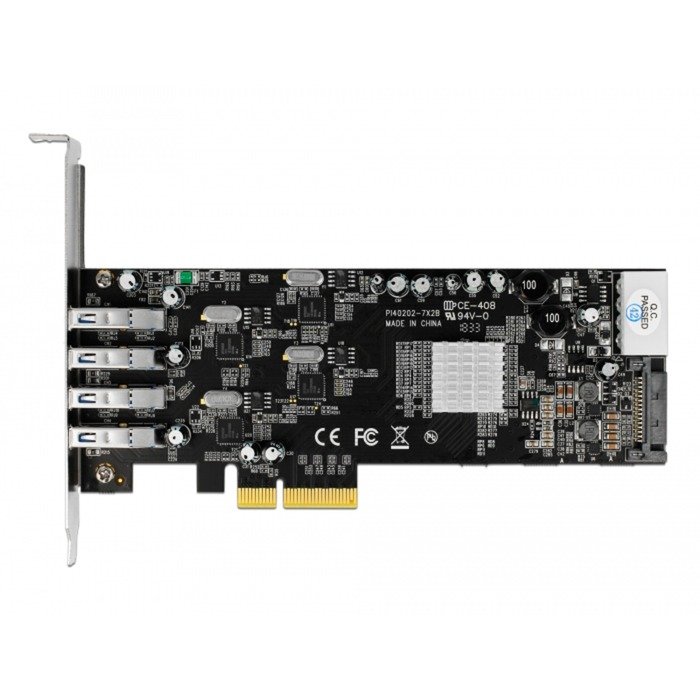 DeLOCK PCIe x4 auf 4x ext. USB 3.2 Gen 1 Quad Channel - Imagen 4