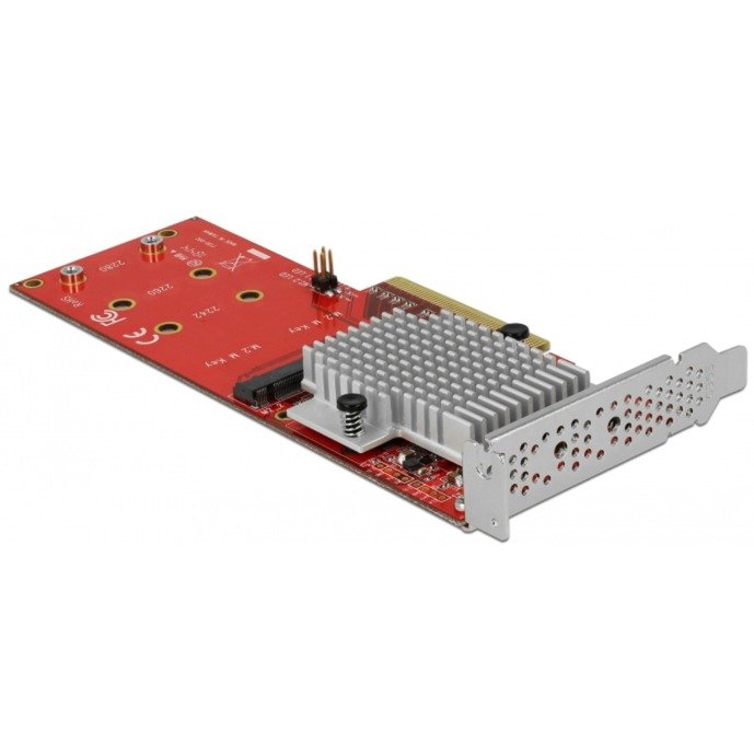 DeLOCK PCIe x8>2x int. NVMe M.2 Key M LP - Imagen 4