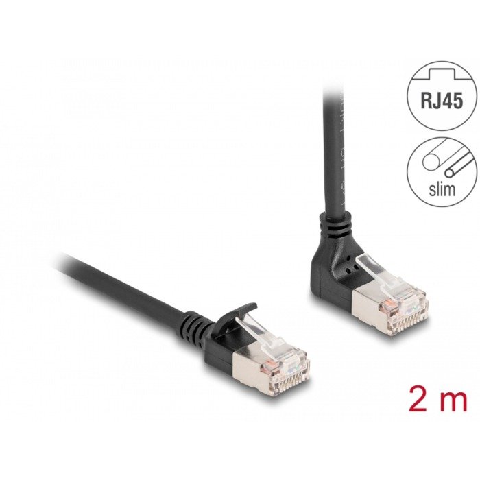 DeLOCK Patchkabel RJ-45 Cat.6a S/FTP Negro - Imagen 2