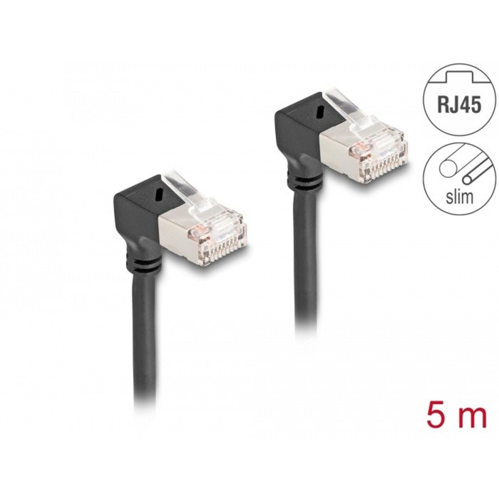 DeLOCK Patchkabel RJ-45 Cat.6a S/FTP Negro - Imagen 2