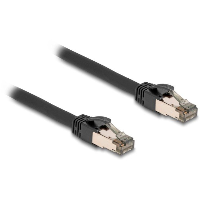 DeLOCK RJ-45 Netzwerkkabel Cat.6a U/FTP ultra flexibel Negro