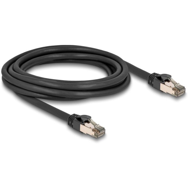 DeLOCK RJ-45 Netzwerkkabel Cat.6a U/FTP ultra flexibel Negro - Imagen 2