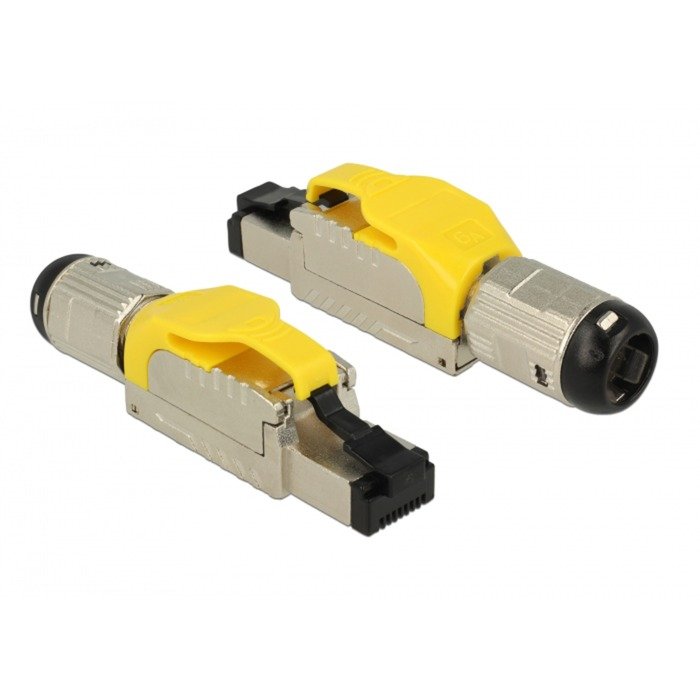 DeLOCK RJ-45 Stecker feldkonfektionierbar Cat.6a Amarillo