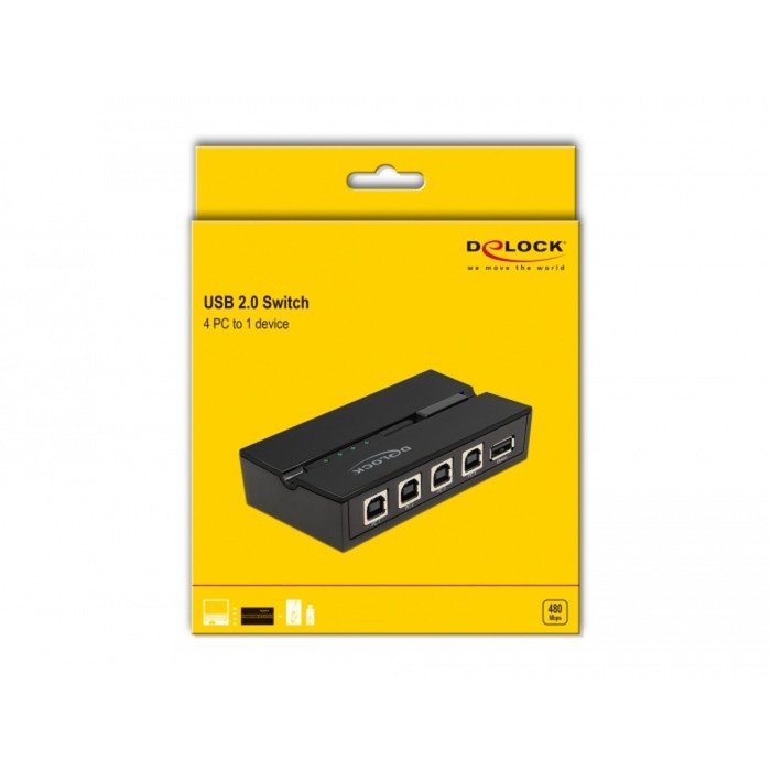 DeLOCK USB 2.0 Switch für 4 PC an 1 Gerät - Imagen 4