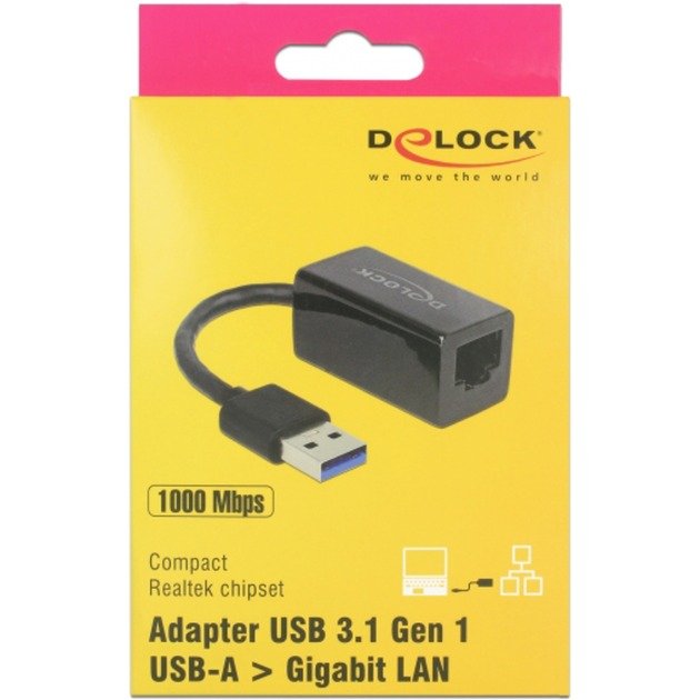 DeLOCK USB 3.2 Gen 1 Adapter Negro - Imagen 3