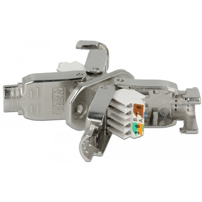 DeLOCK Verbinder für Netzwerkkabel Cat.6a STP werkzeugfrei Plata - Imagen 2