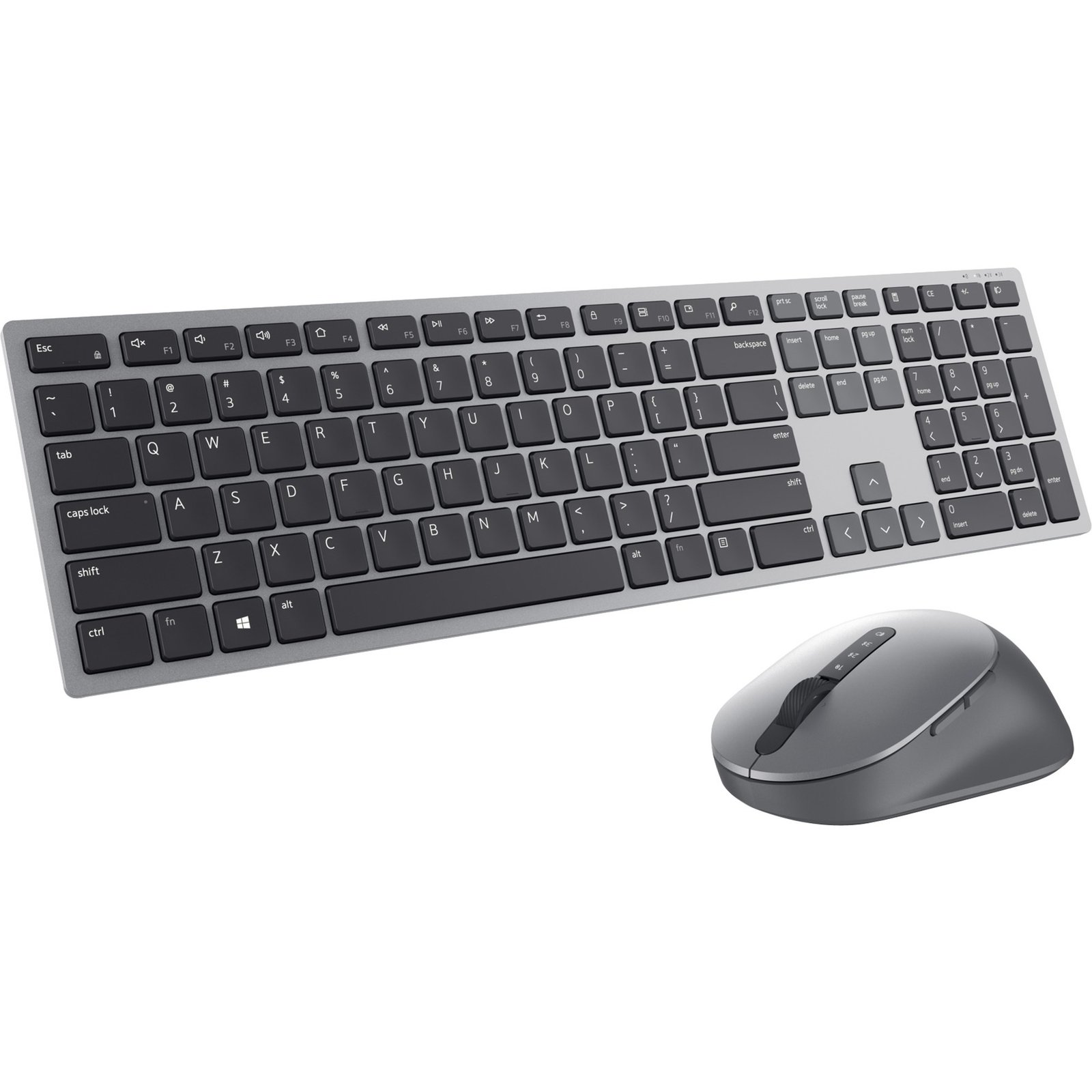 Dell Premier-Mehrgeräte-Wireless-Tastatur und -Maus (KM7321W) Titanio