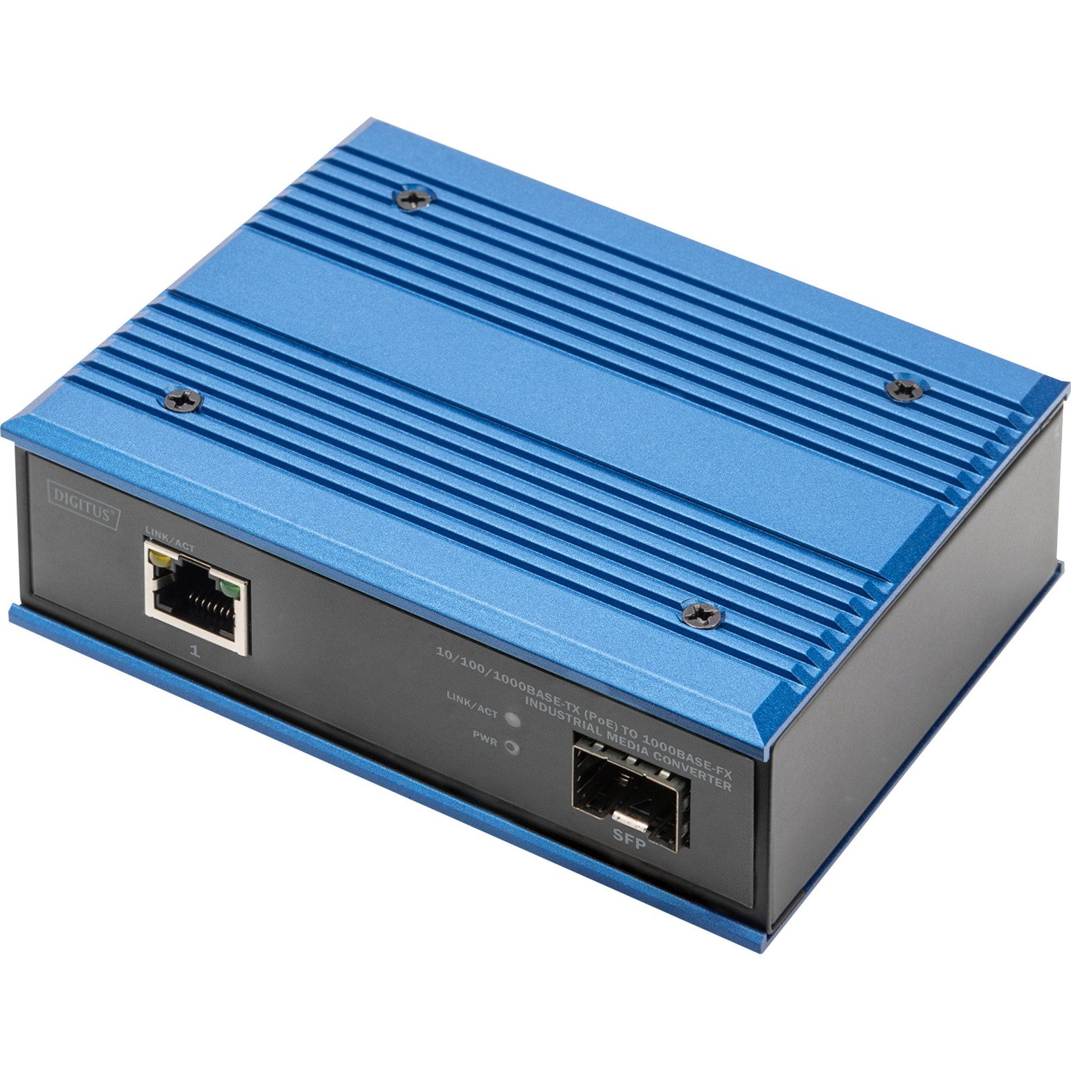 Digitus 10/100/1000Base-TX PoE zu 1000Base-FX Medienkonverter