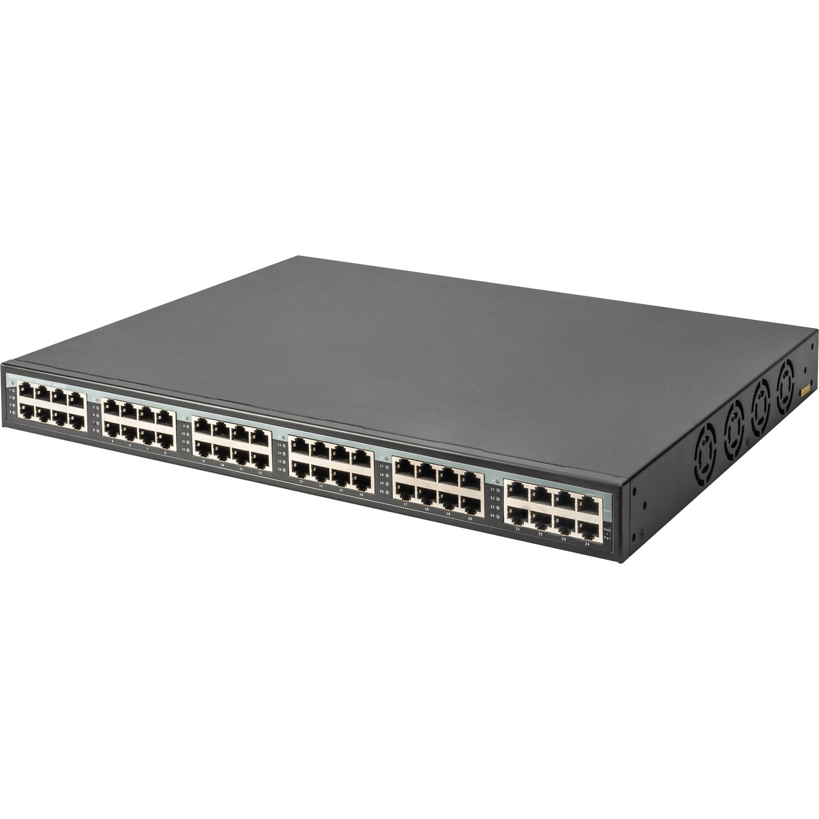 Digitus 24-Port/Ethernet/PoE+ injektor/370W Negro