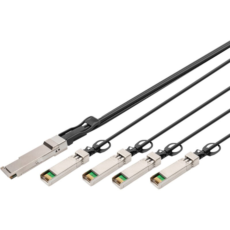 Digitus 40G QSFP+ zu 4XSFP+ Direct Attach Kabel 1m