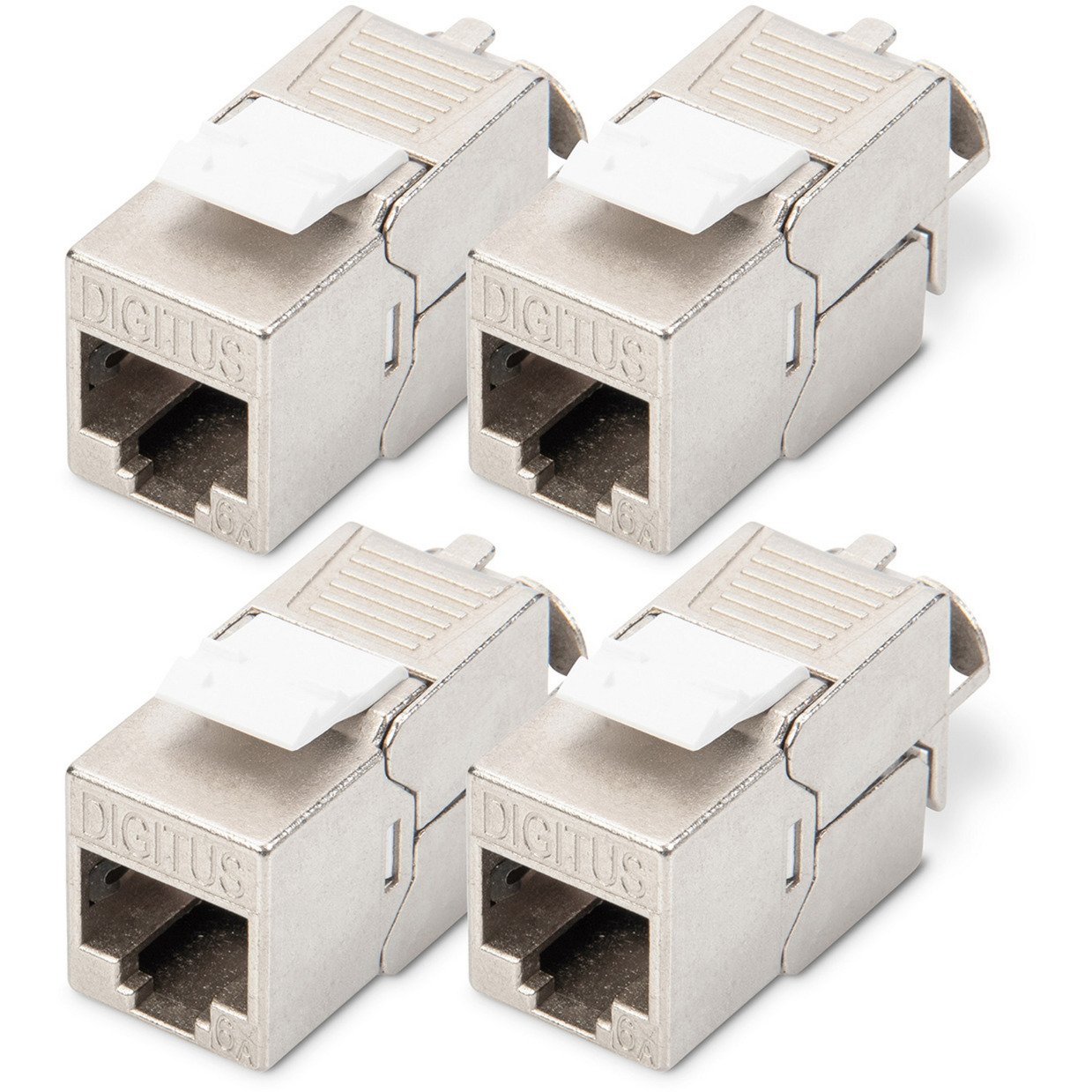 Digitus CAT 6A Keystone Modul geschirmt werkzeugfrei 4 Stk. - Imagen 2
