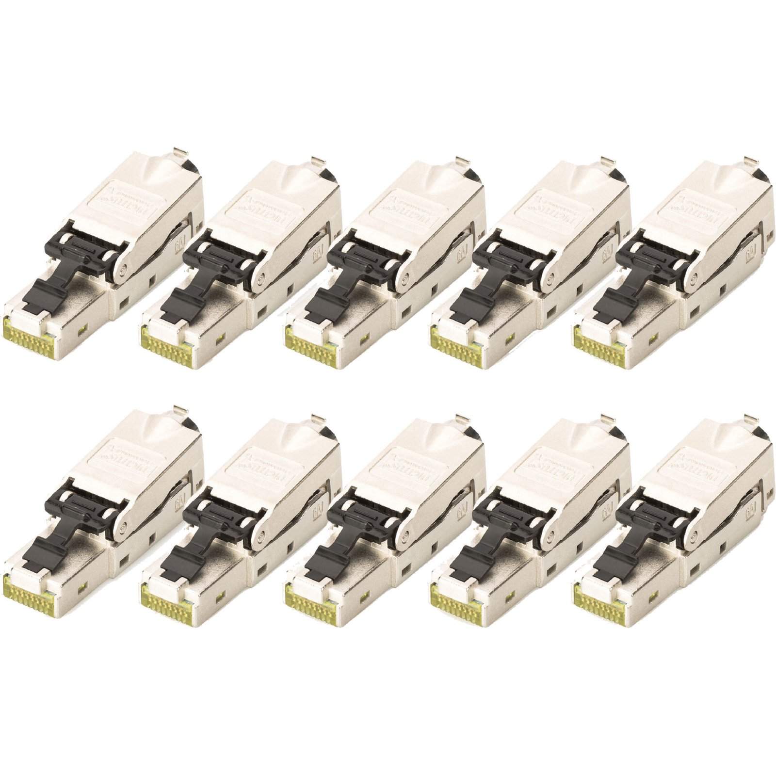 Digitus CAT.6a Feldstecker STP Staubkappe/Knickschutz Plata