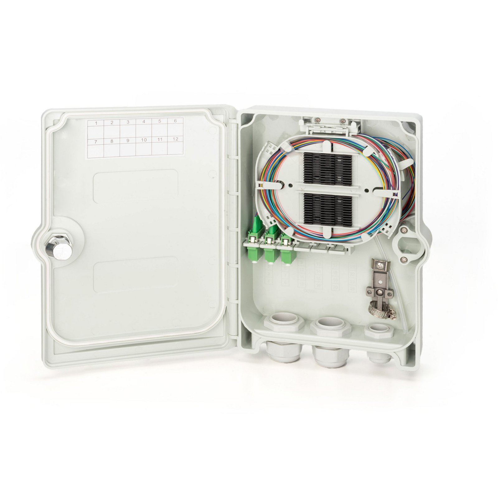 Digitus FTTH/FTTB-Anschlussgehäuse - bestückt Gris - Imagen 5